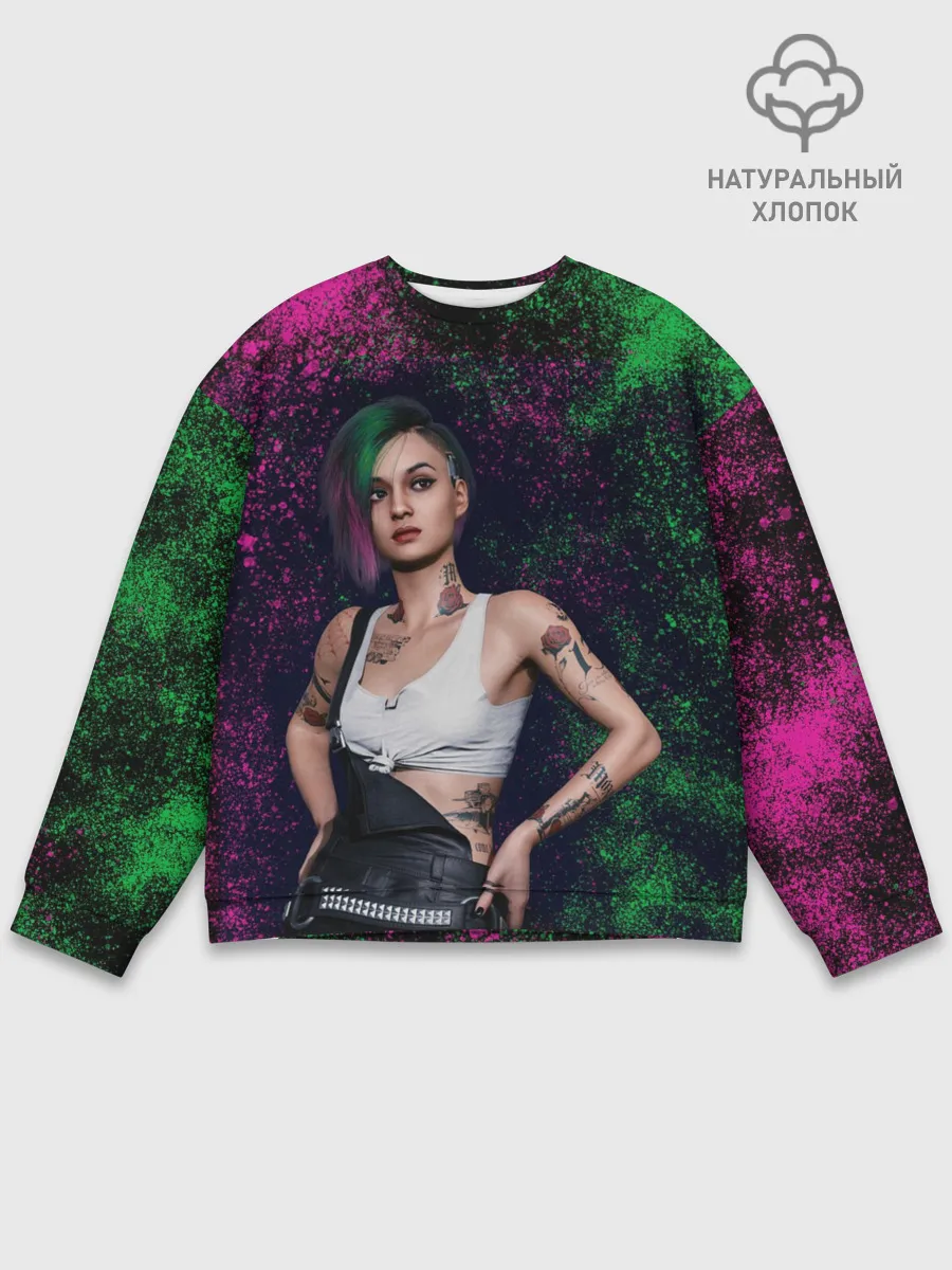 Мужской свитшот базовый / ДЖУДИ АЛЬВАРЕС | CYBERPUNK