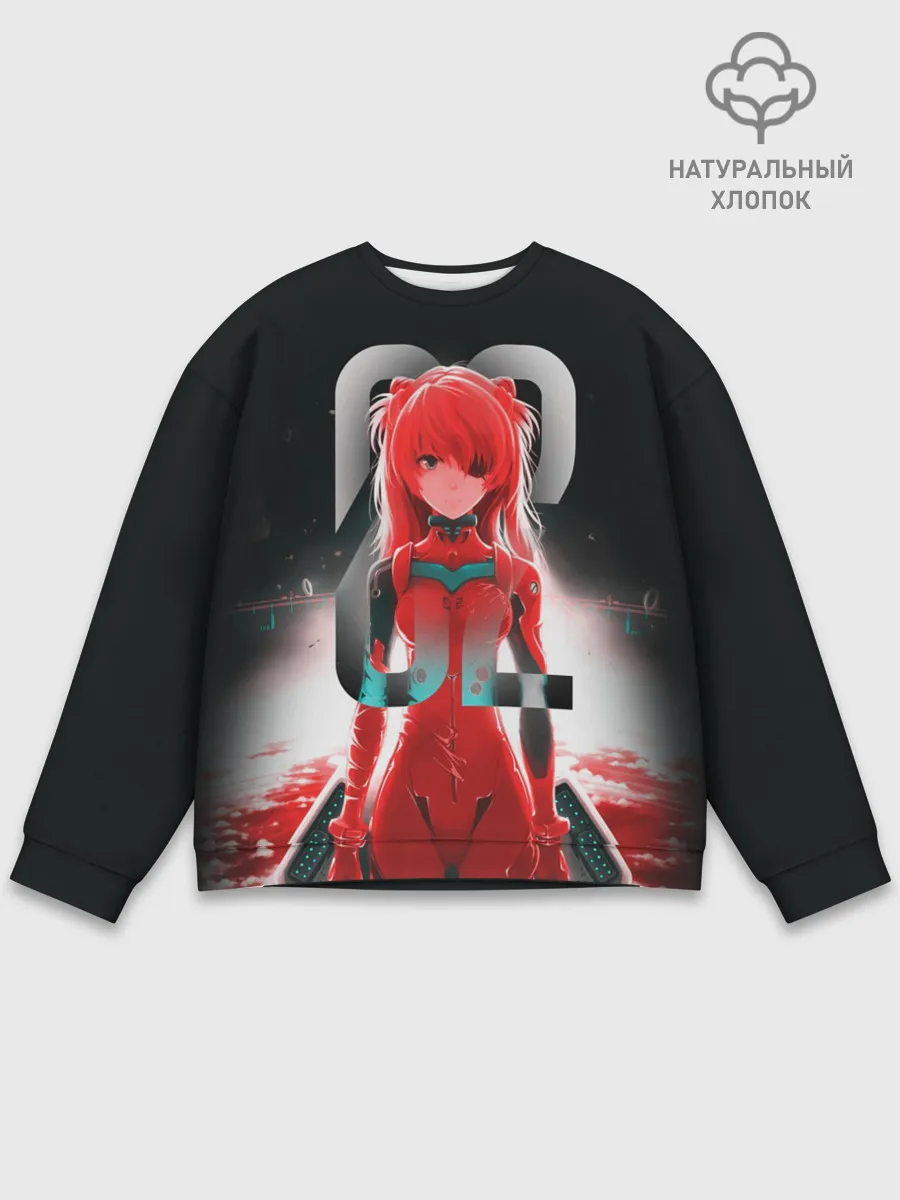 Мужской свитшот базовый / Asuka Langle Black