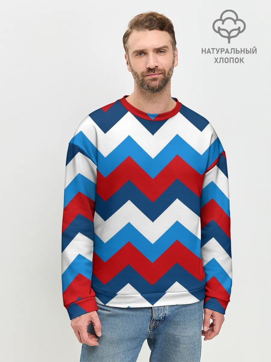 Мужской свитшот базовый / Зигзаг