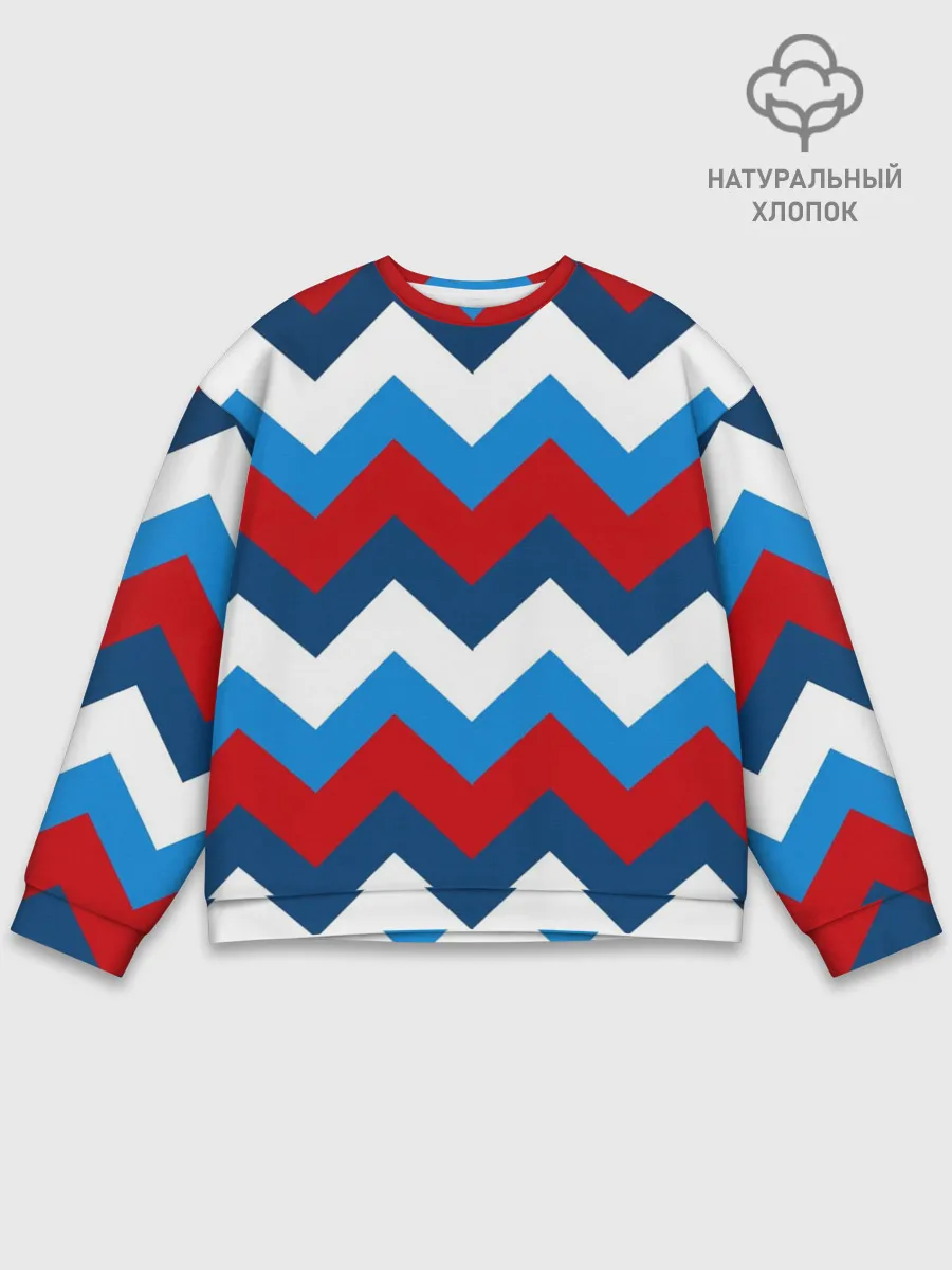 Мужской свитшот базовый / Зигзаг