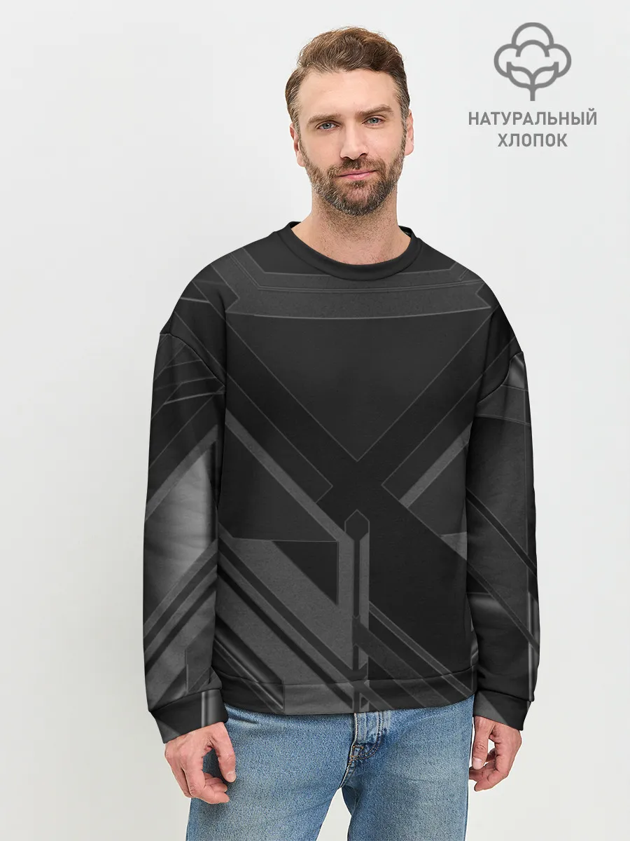 Мужской свитшот базовый / Хромированная Сталь