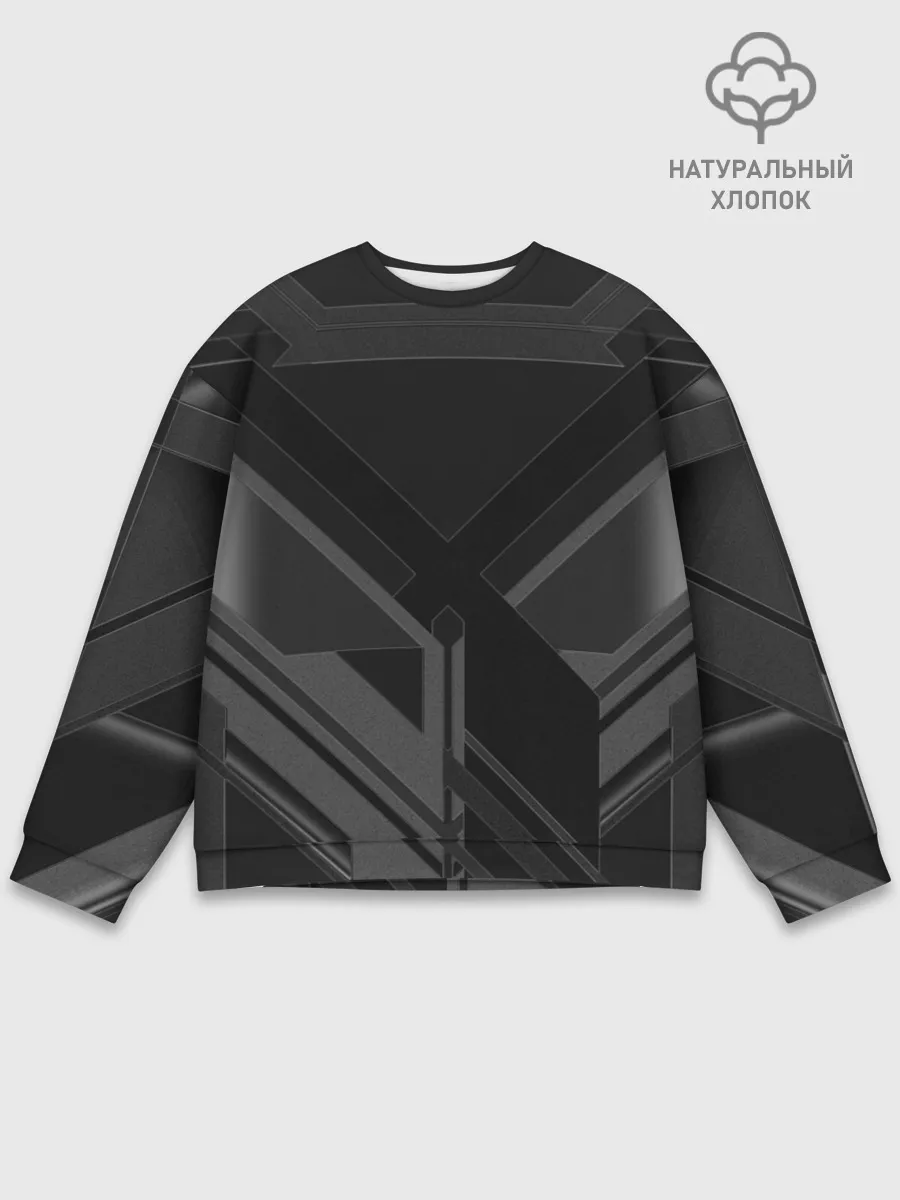 Мужской свитшот базовый / Хромированная Сталь