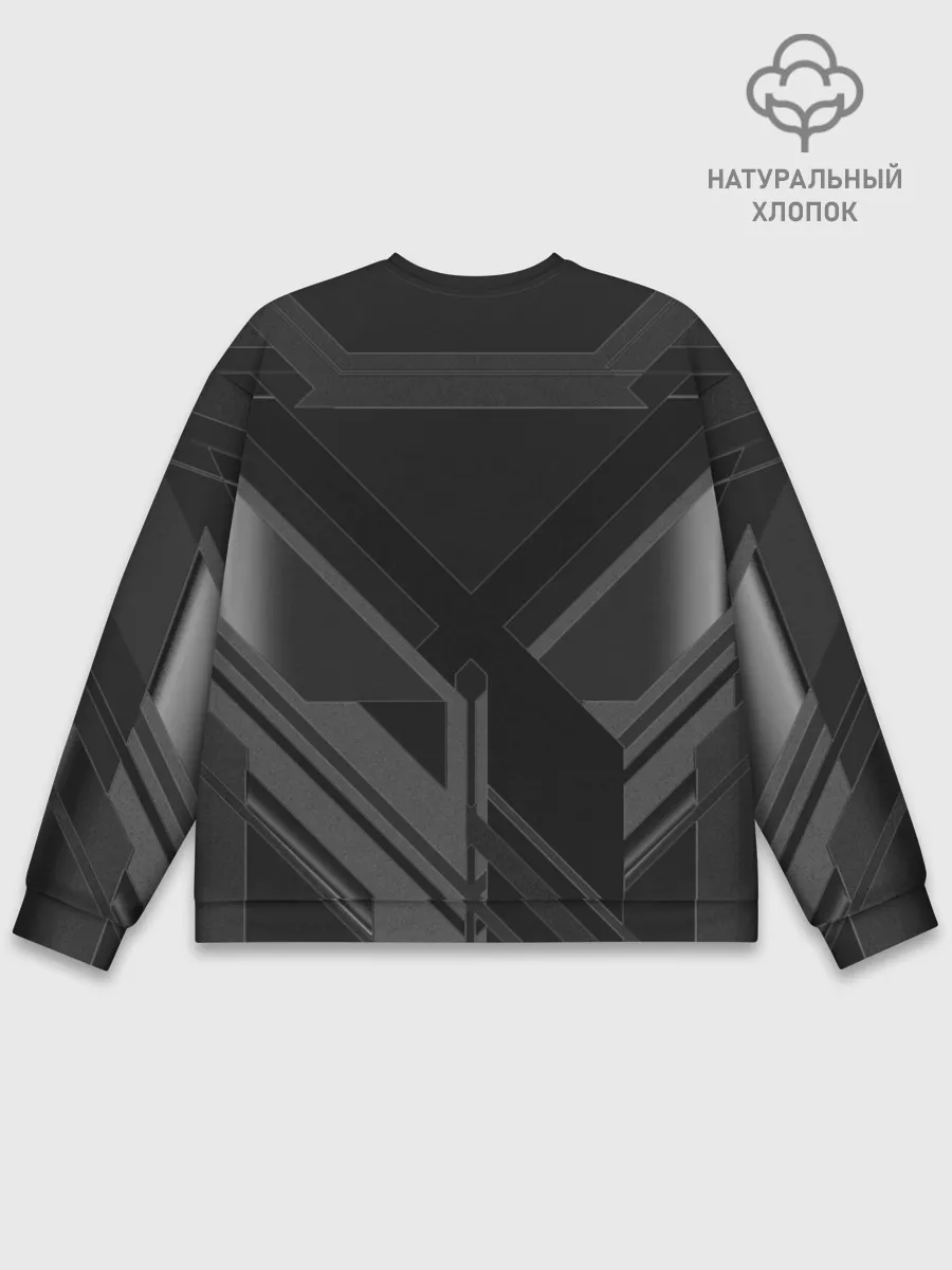 Мужской свитшот базовый / Хромированная Сталь