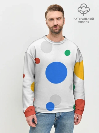 Мужской свитшот базовый / Цветной горох