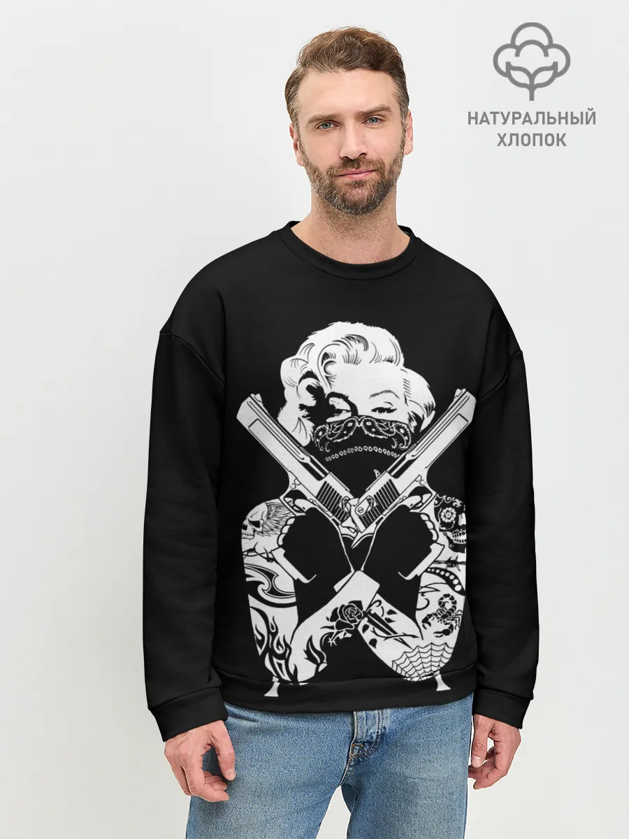 Мужской свитшот базовый / GANGSTA MARILYN
