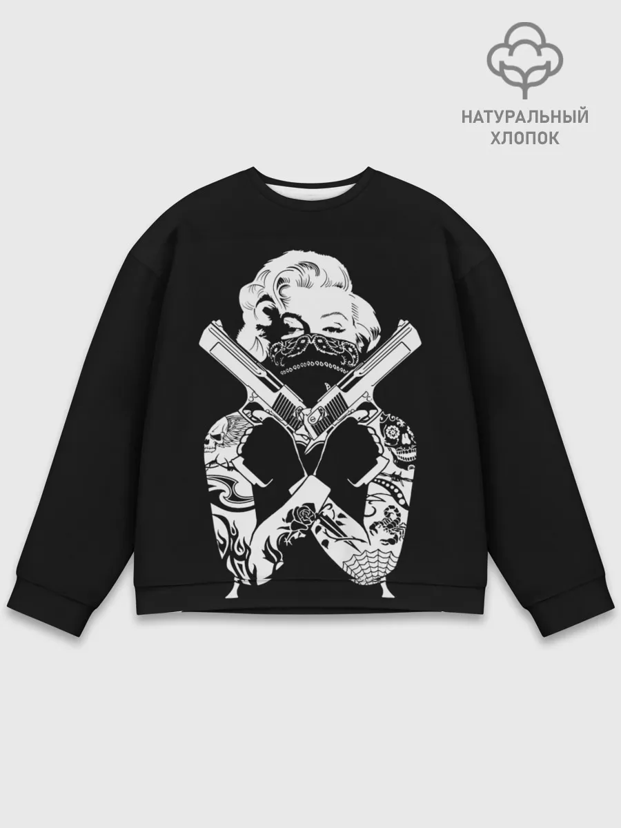 Мужской свитшот базовый / GANGSTA MARILYN