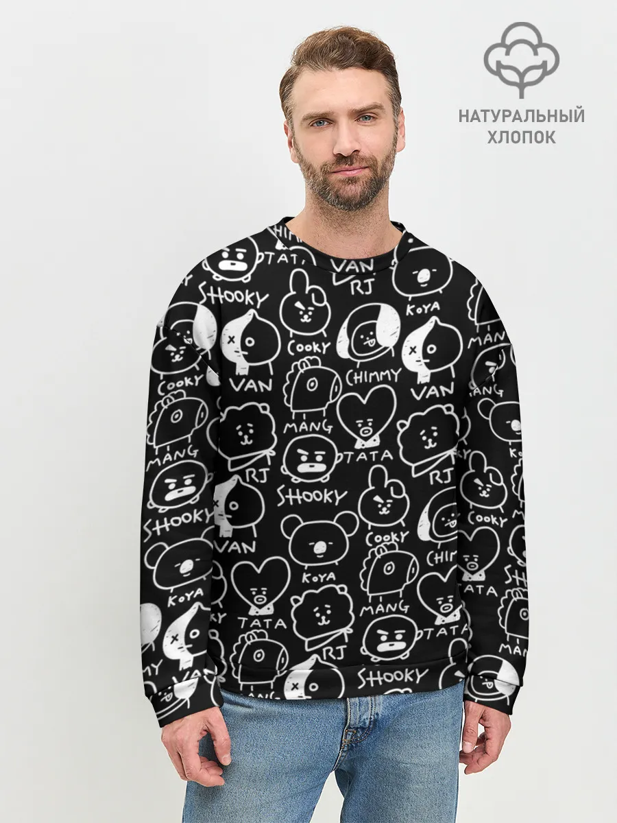 Мужской свитшот базовый / BTS | BT21
