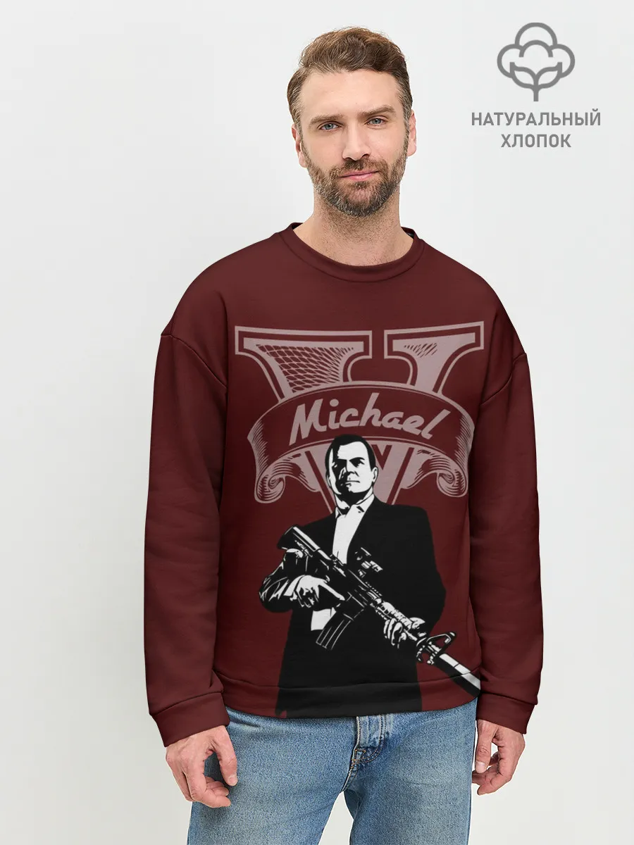 Мужской свитшот базовый / Grand Theft Auto Майкл