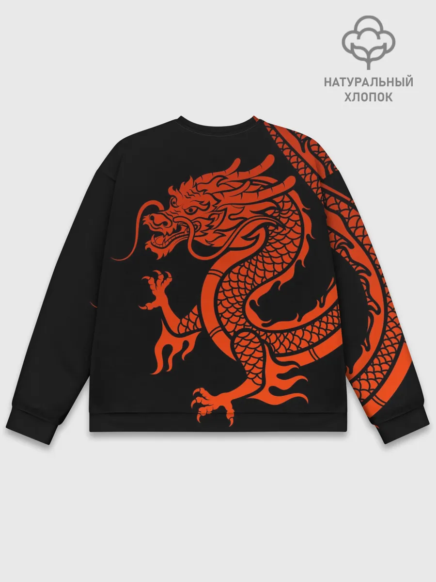 Мужской свитшот базовый / RED CHINA DRAGON