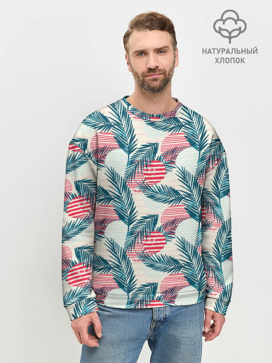 Мужской свитшот базовый / Ретро арт