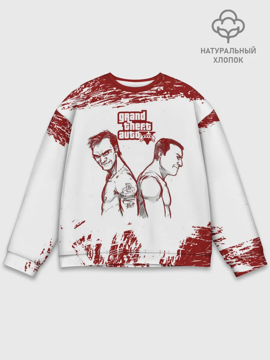 Мужской свитшот базовый / Тревор vs Майкл | GTA 5