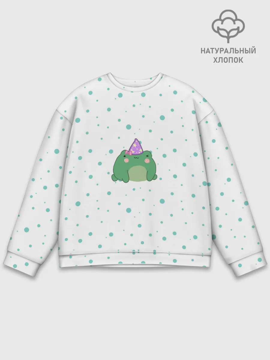 Мужской свитшот базовый / лягушка-маг