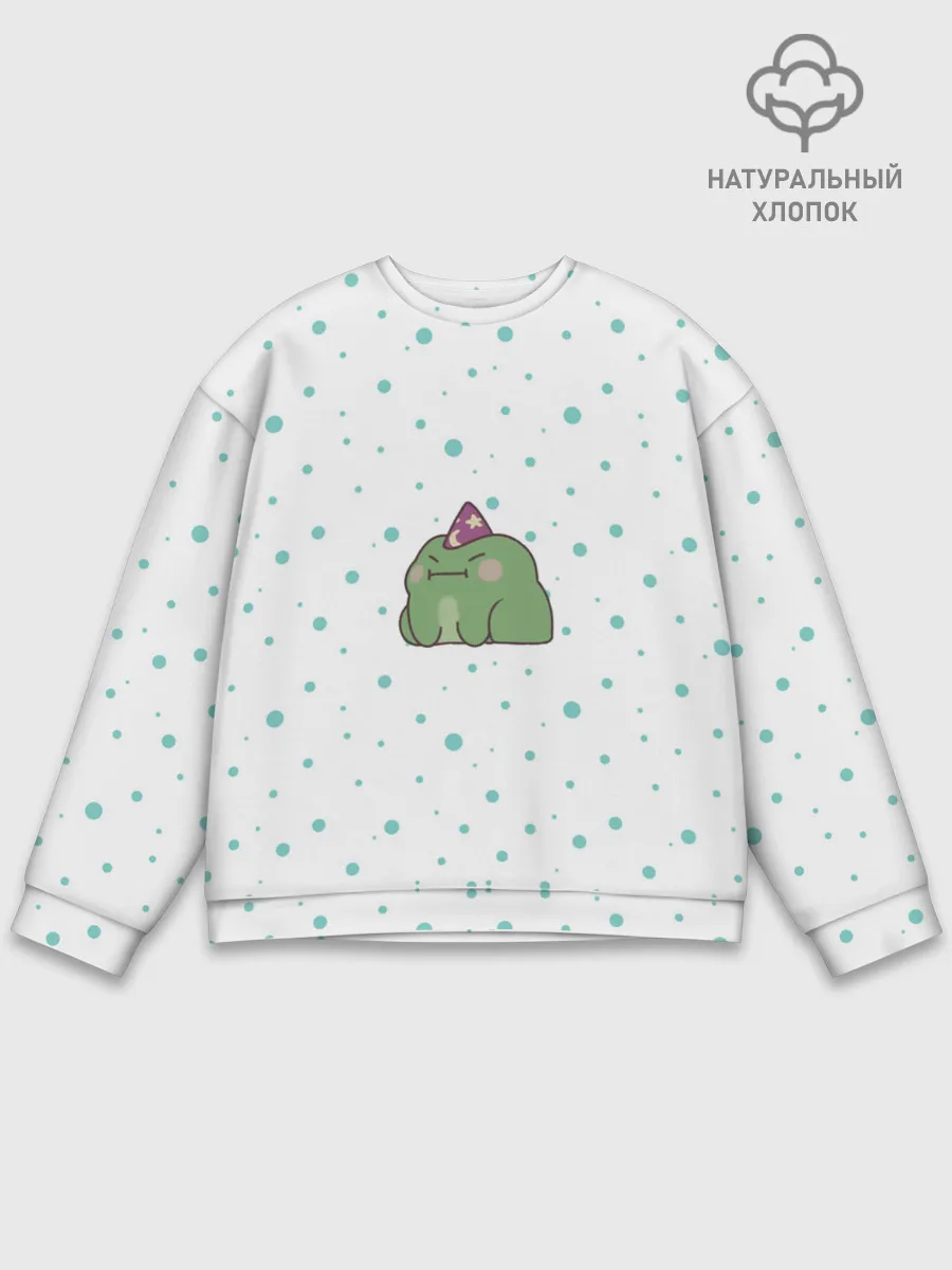 Мужской свитшот базовый / лягушка-маг