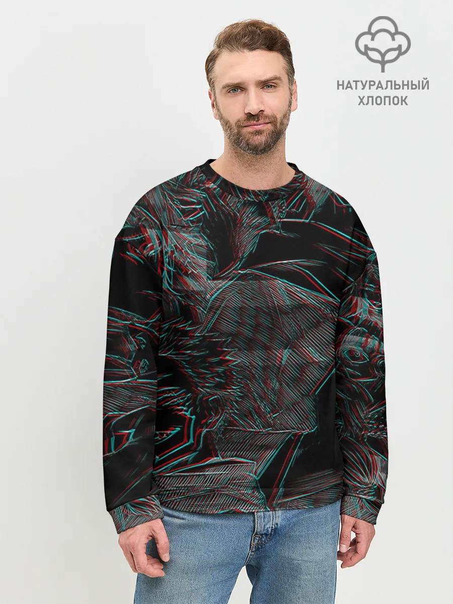 Мужской свитшот базовый / Jujutsu Kaisen | Glitch