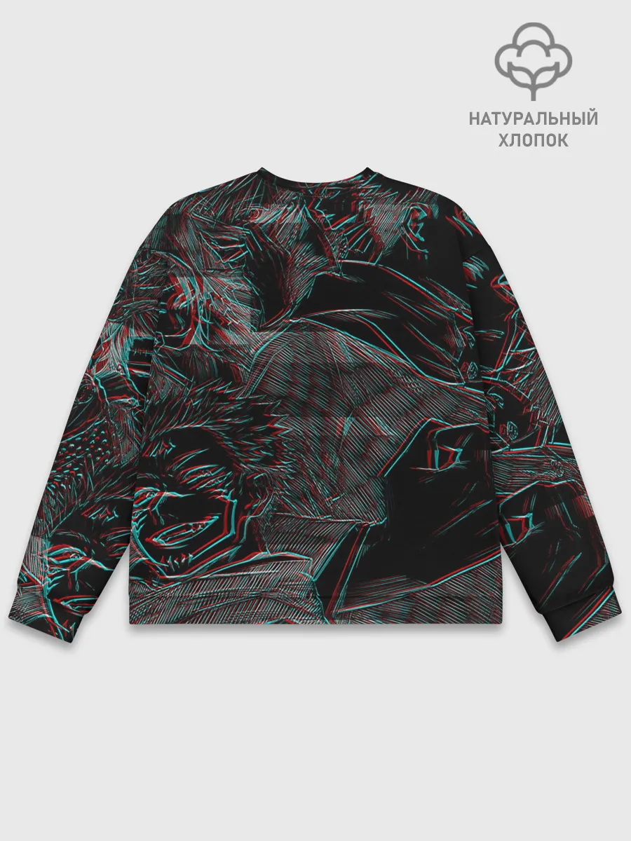 Мужской свитшот базовый / Jujutsu Kaisen | Glitch