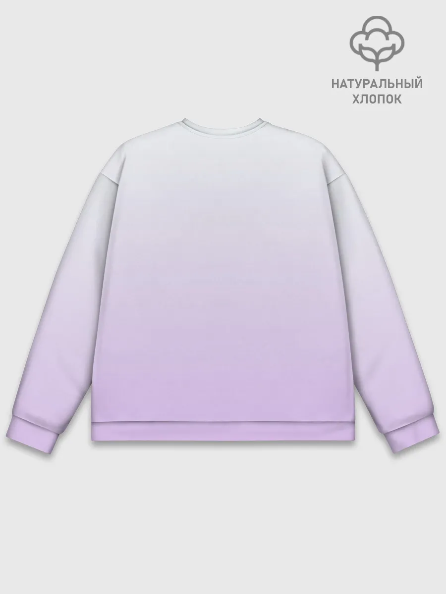 Мужской свитшот базовый / акварельная птичка