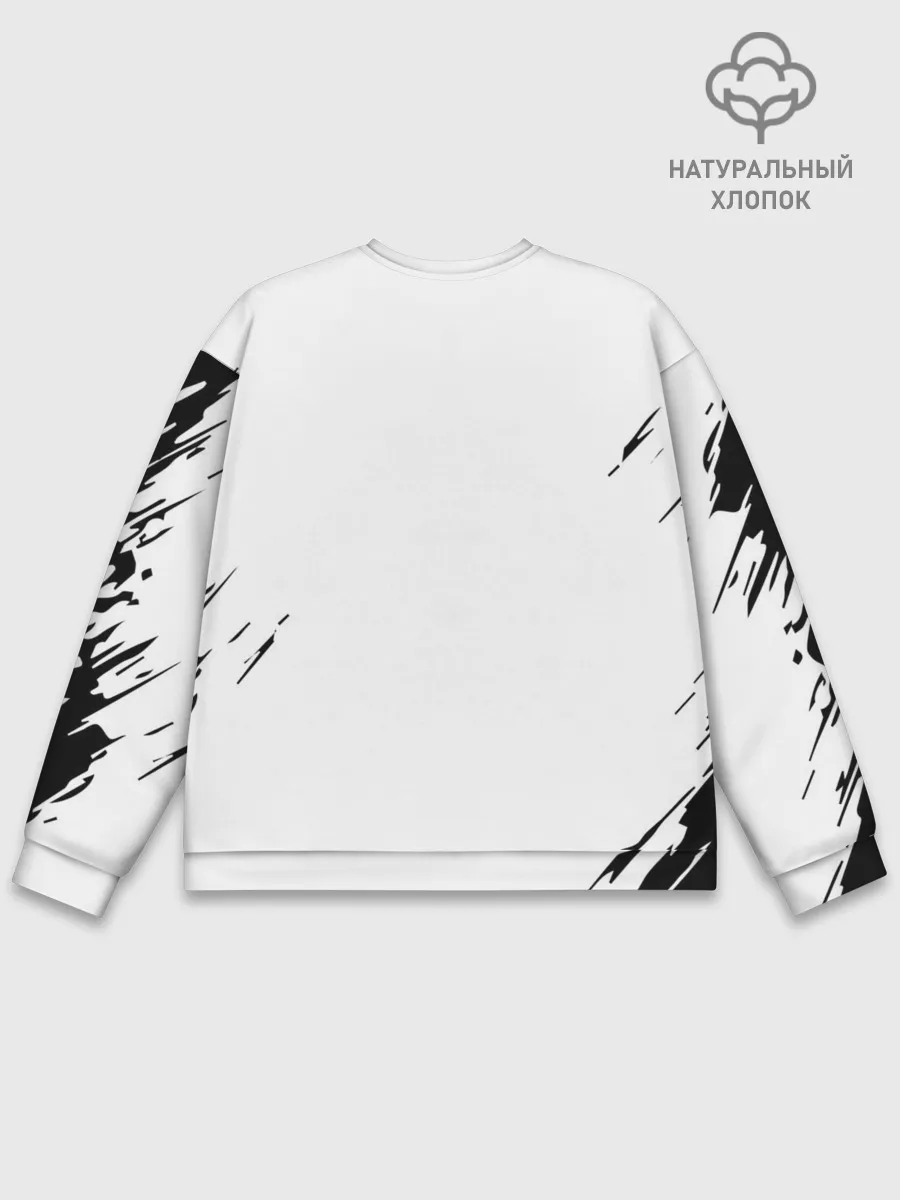 Мужской свитшот базовый / черный клеывер аниме