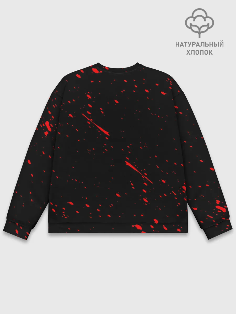 Мужской свитшот базовый / ЧЕРНЫЙ КЛЕВЕР АНИМЕ,