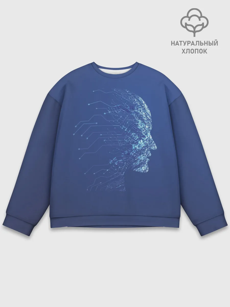 Мужской свитшот базовый / Digital face