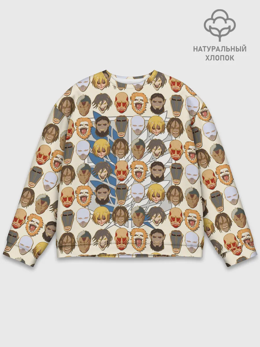 Мужской свитшот базовый / Девять титанов - паттерн