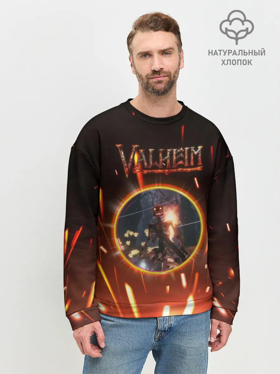 Мужской свитшот базовый / Скелет из Вальхейма