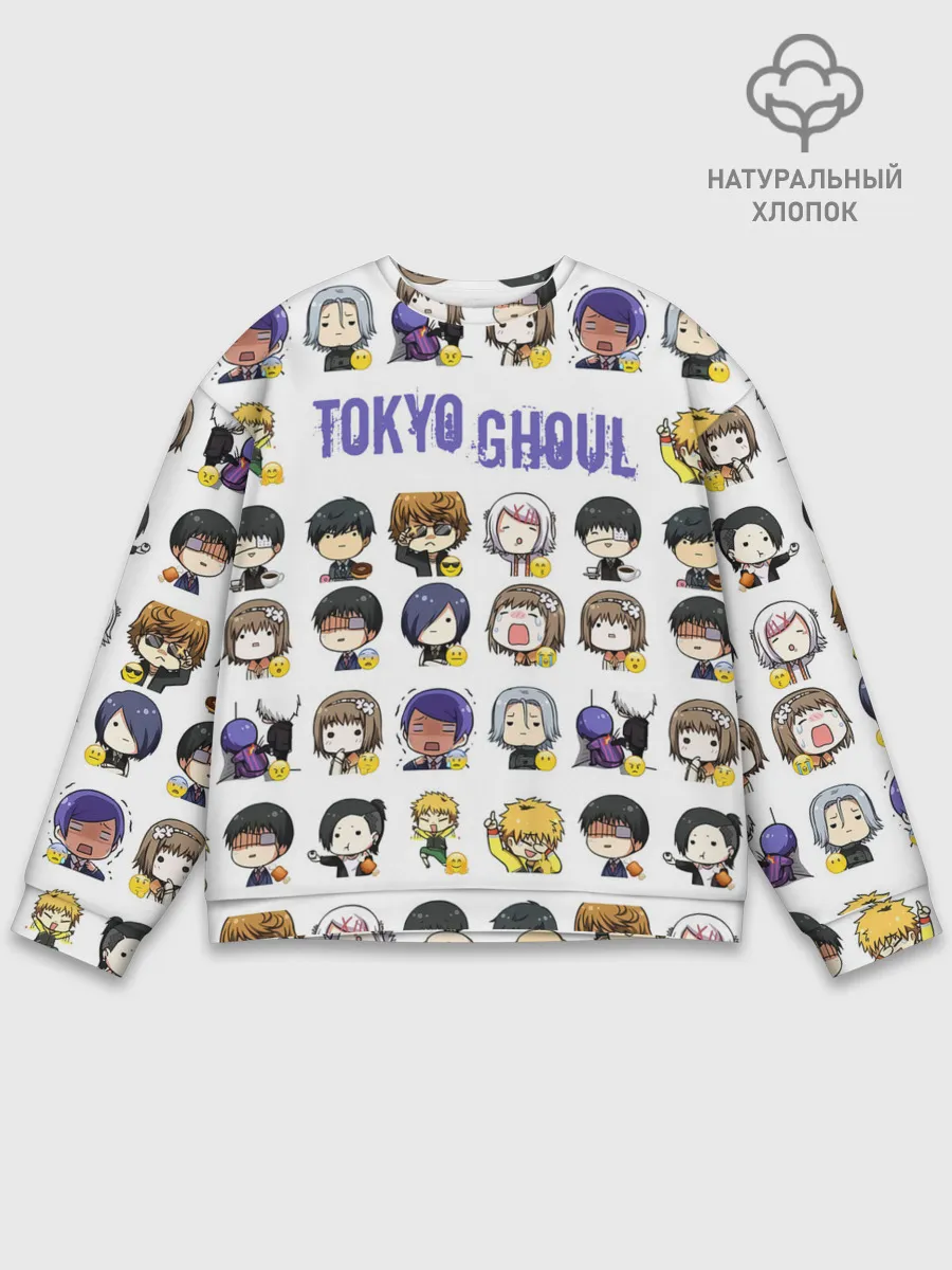 Мужской свитшот базовый / Токийский гуль пресонажи