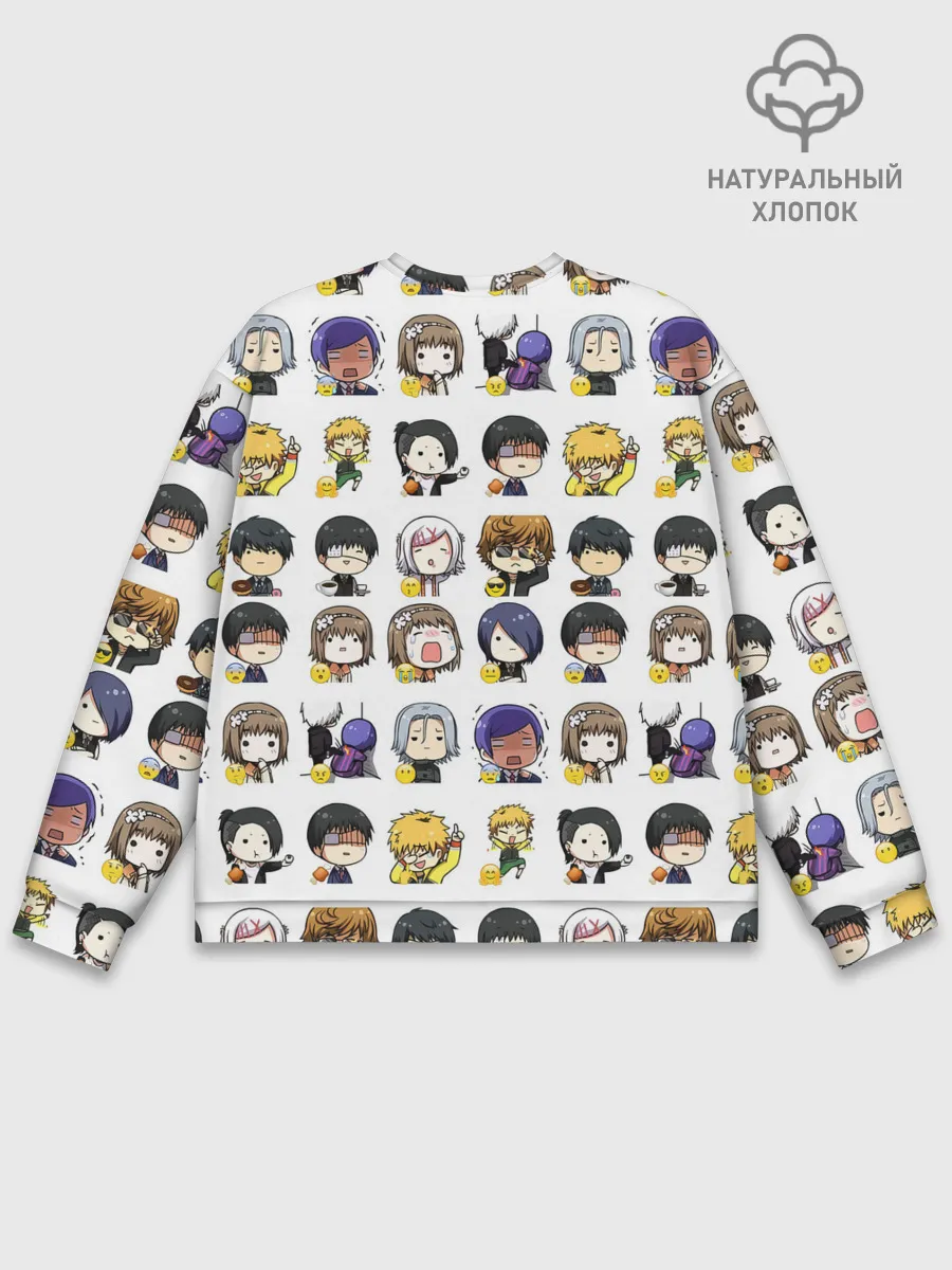 Мужской свитшот базовый / Токийский гуль пресонажи