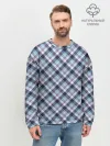 Мужской свитшот базовый / Текстура в клетку
