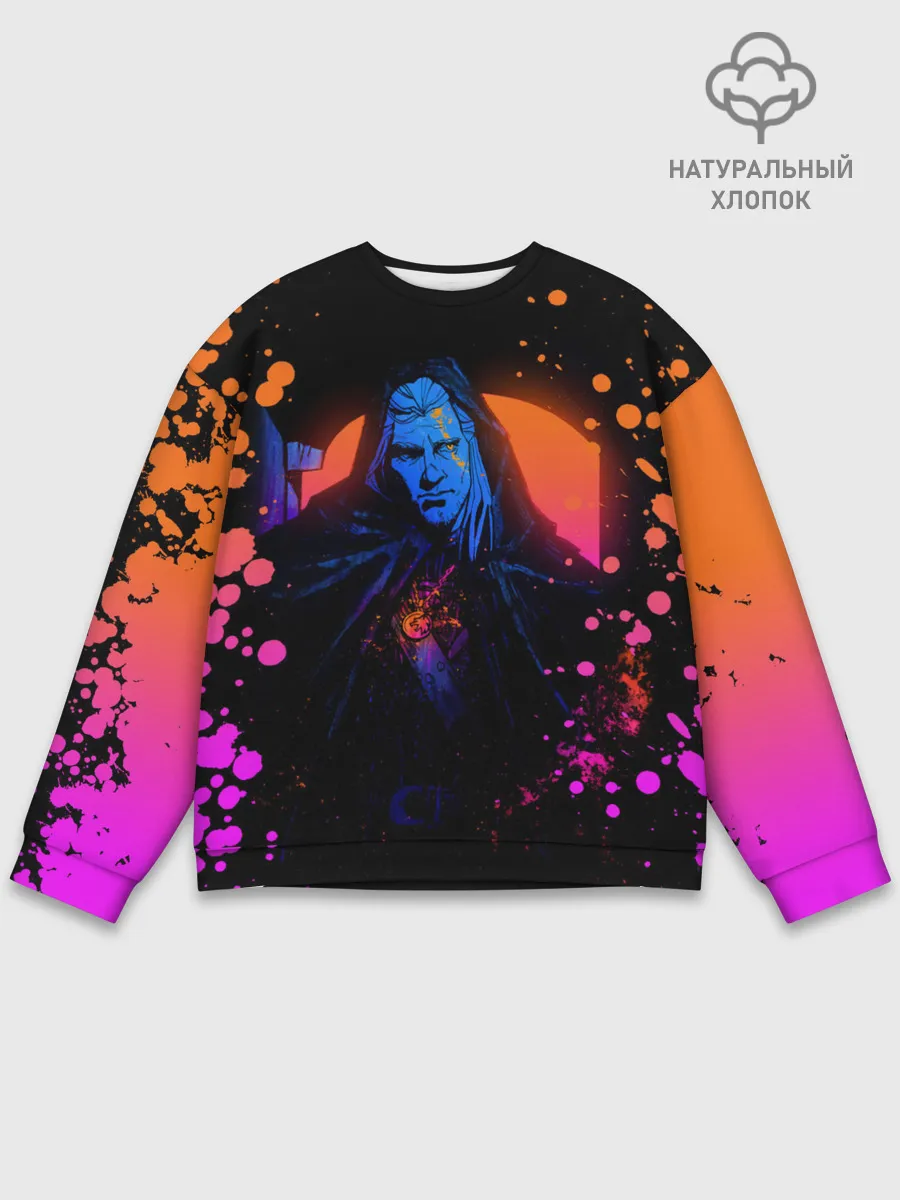 Мужской свитшот базовый / Ведьмак в таверне