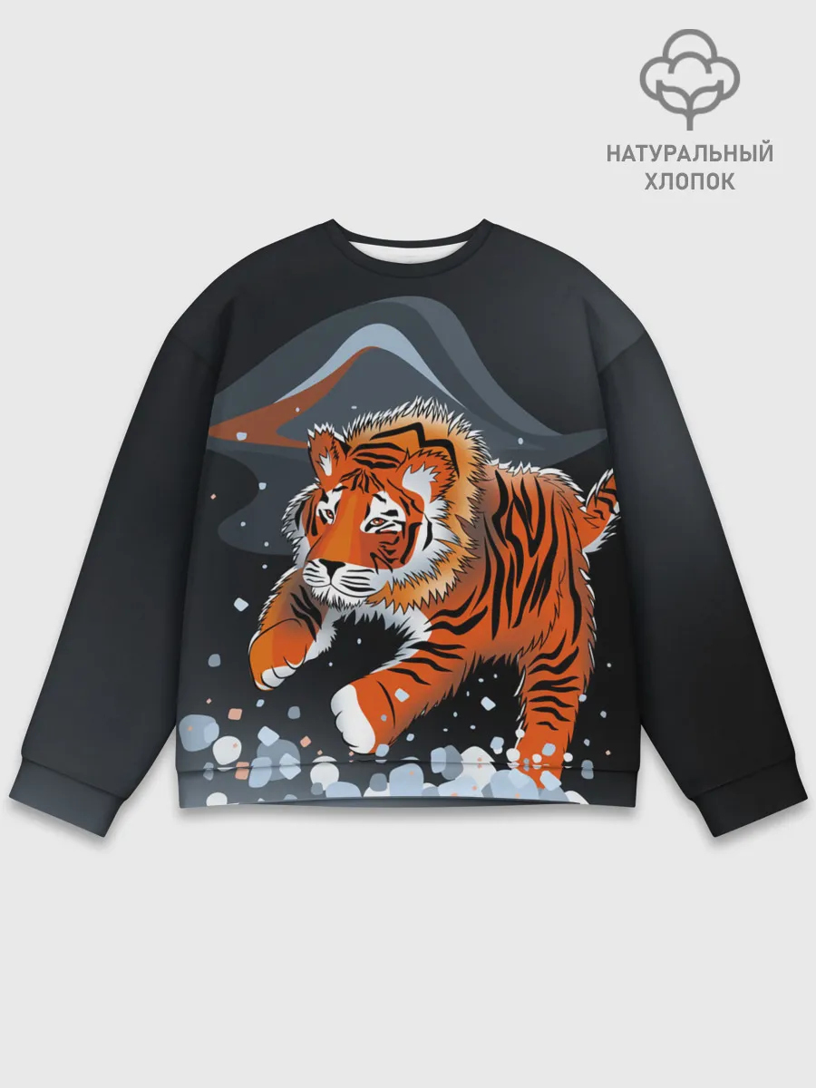 Мужской свитшот базовый / АМУРСКИЙ ТИГР