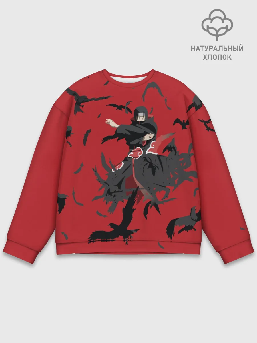 Мужской свитшот базовый / Итачи И Вороны