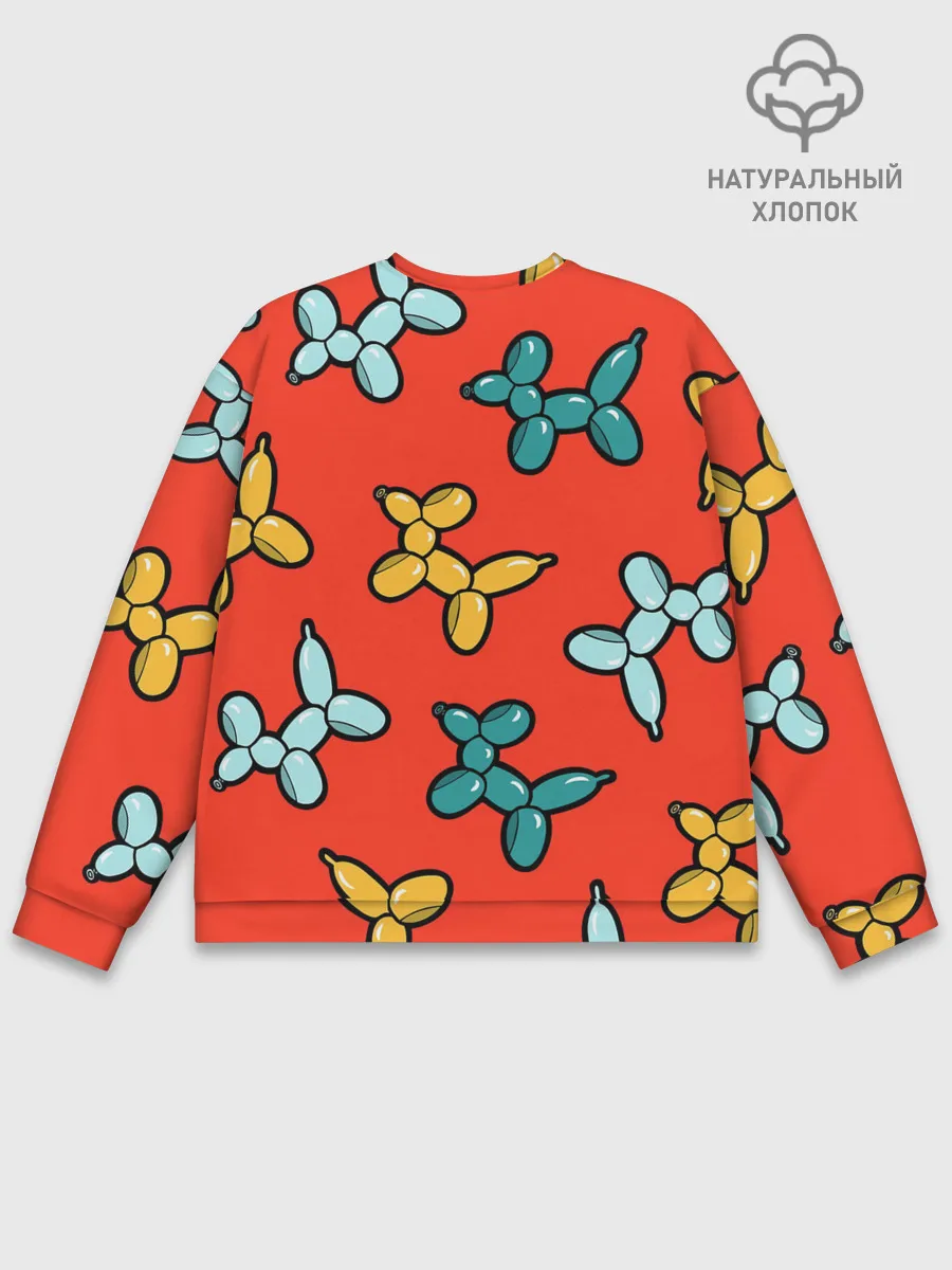 Мужской свитшот базовый / Собачки шарики