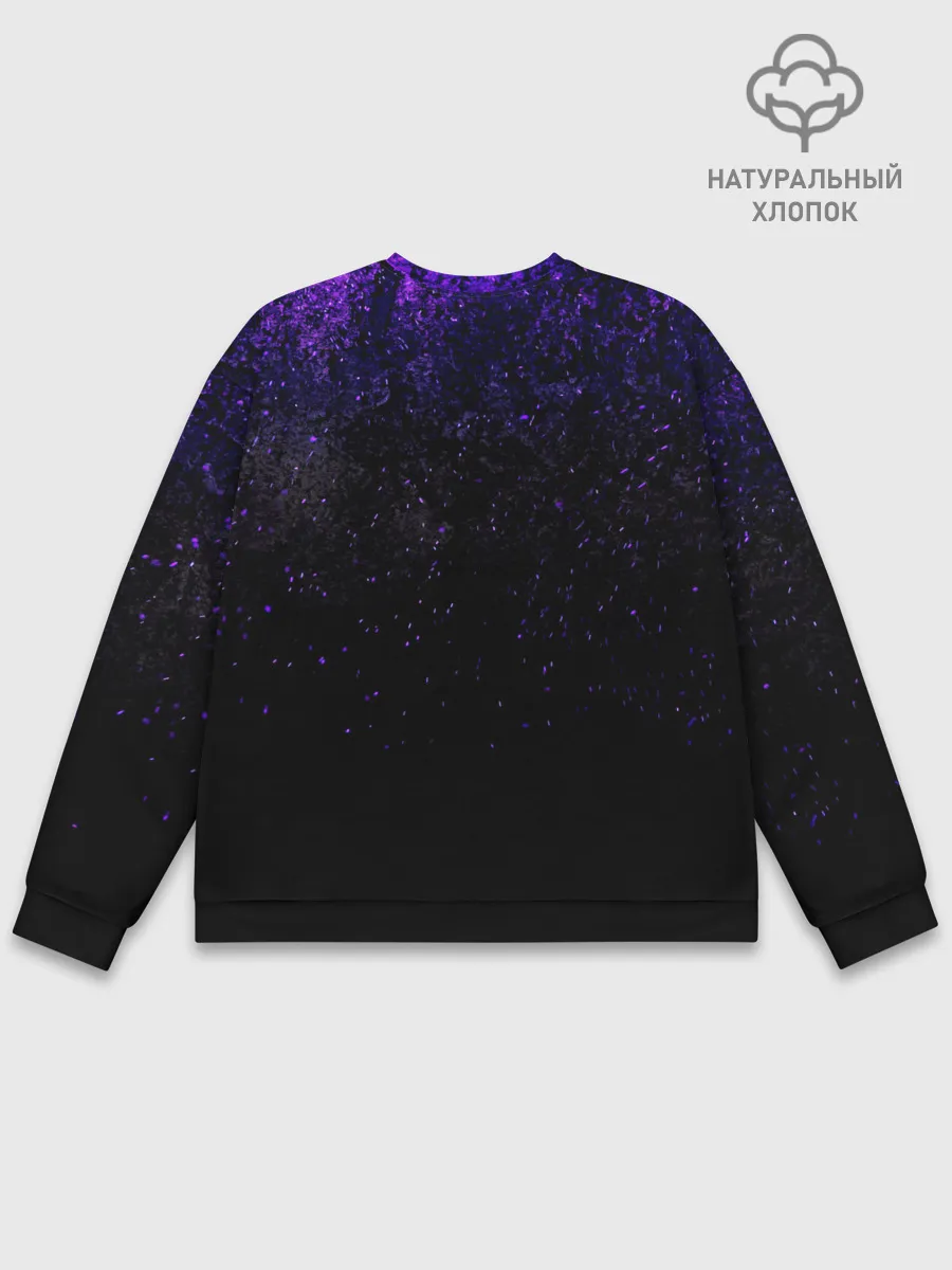 Мужской свитшот базовый / Kaneki Ken фиолетовый верх