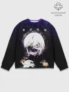 Мужской свитшот базовый / Kaneki Ken фиолетовый верх
