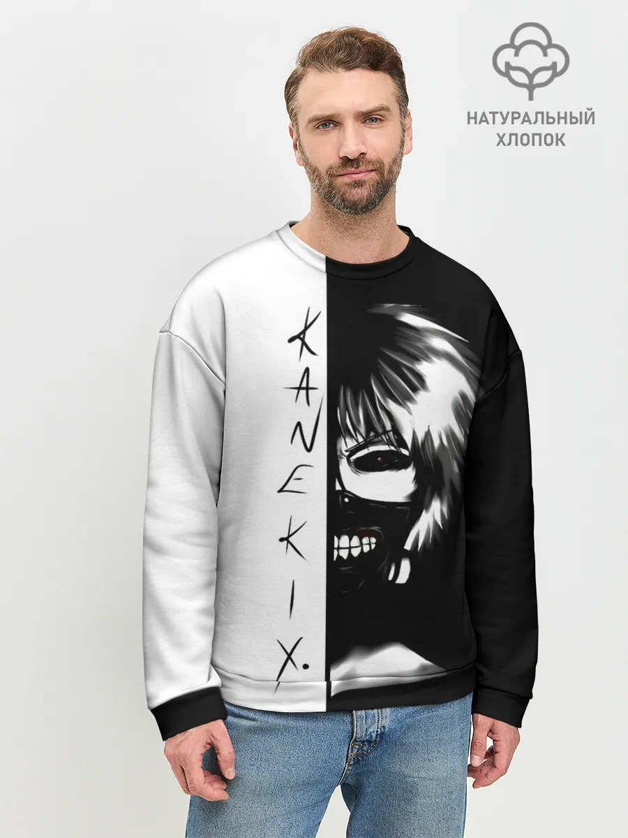 Мужской свитшот базовый / Kaneki X. | Tokyo Ghoul