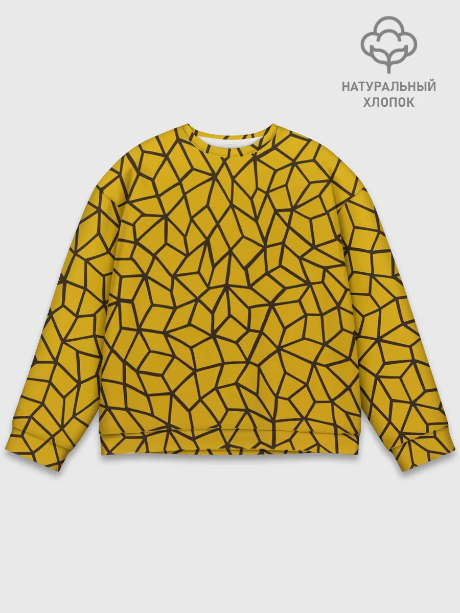 Мужской свитшот базовый / Геометрическая текстура