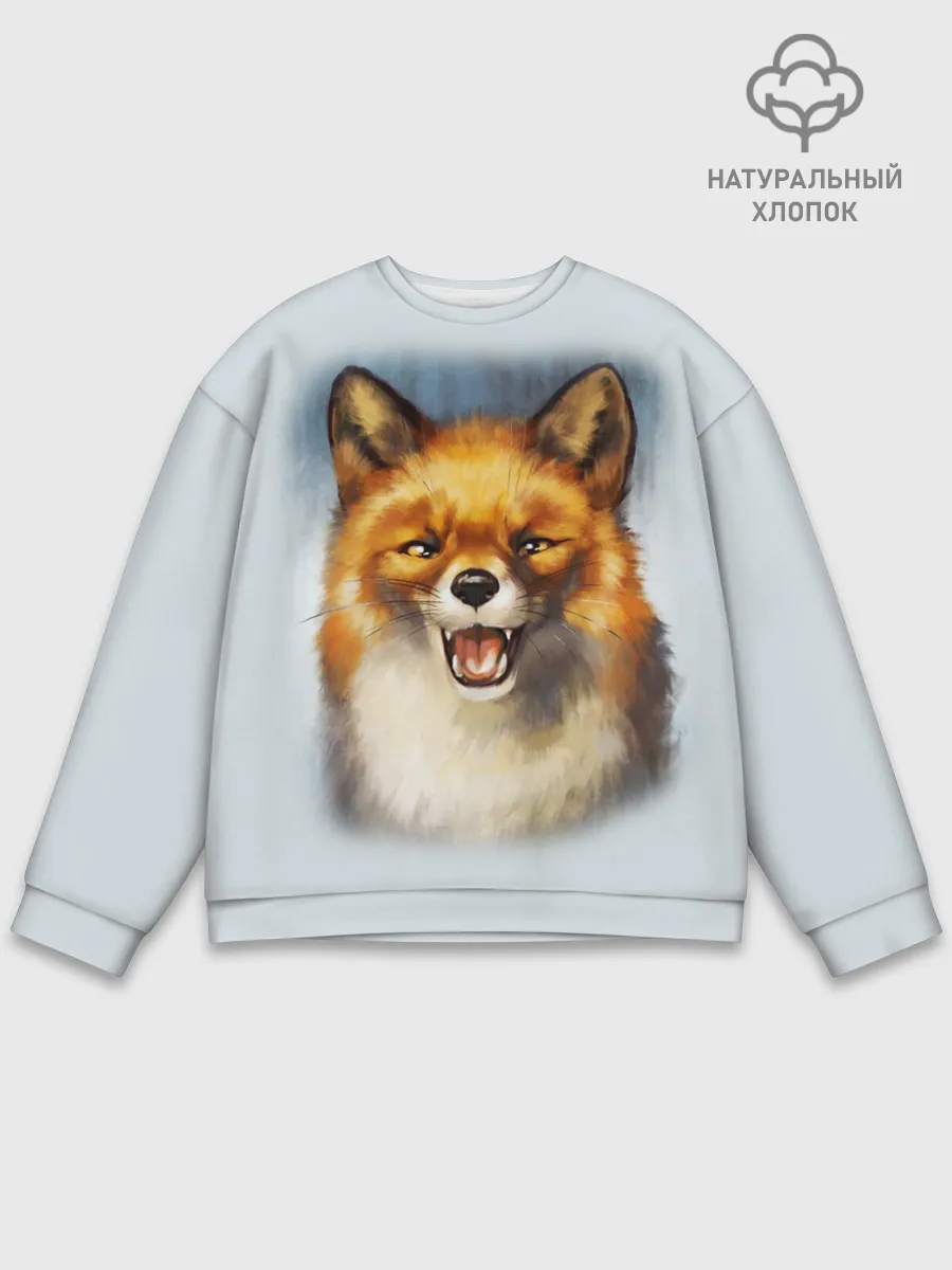 Мужской свитшот базовый / Рыжая лиса