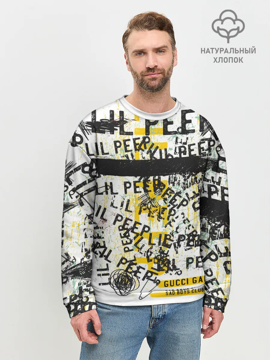 Мужской свитшот базовый / LIL PEEP Vintage Graffiti Wall