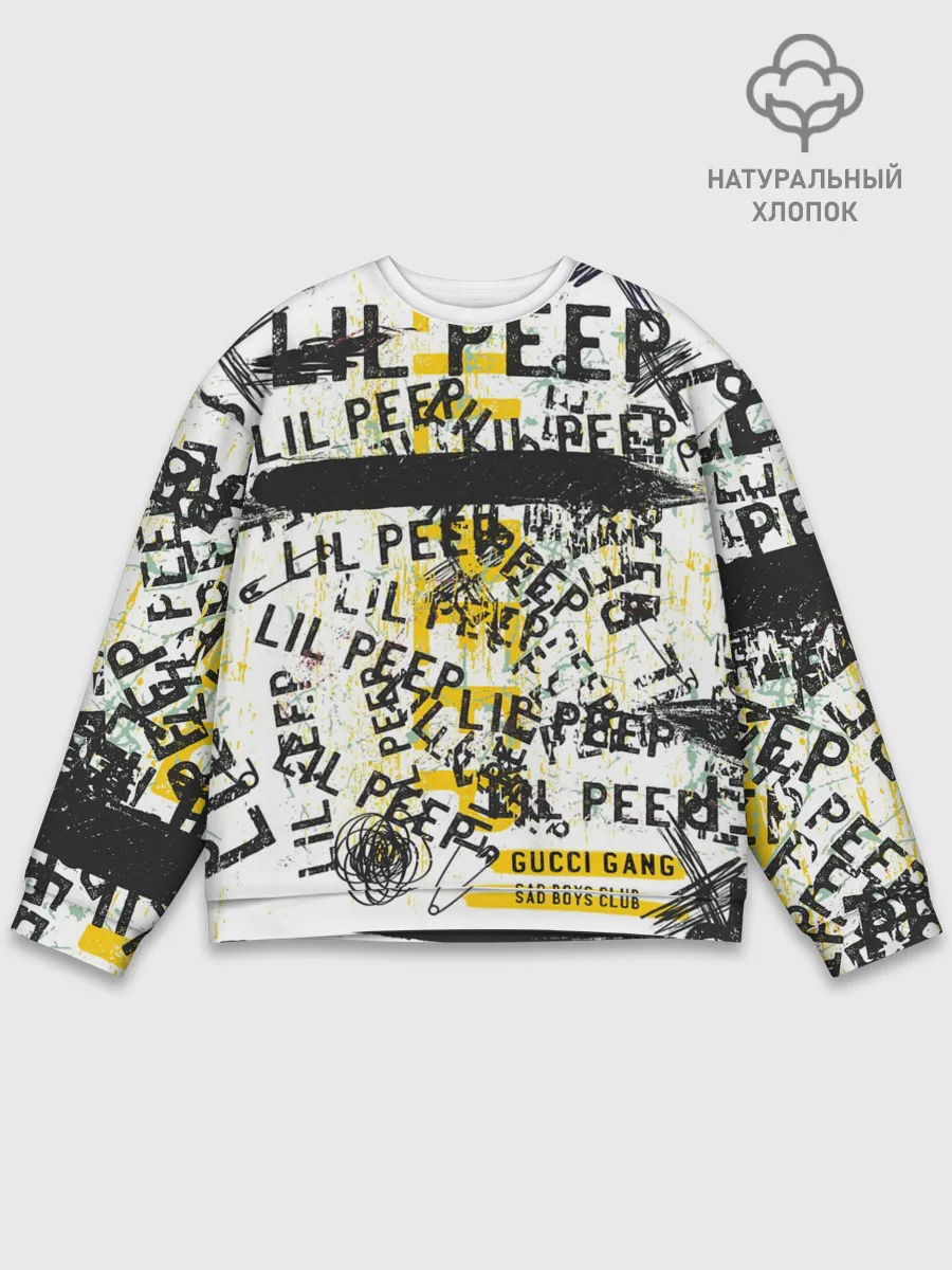 Мужской свитшот базовый / LIL PEEP Vintage Graffiti Wall