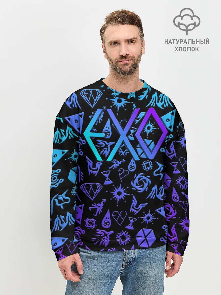 Мужской свитшот базовый / EXO K-POP | LogoBombing