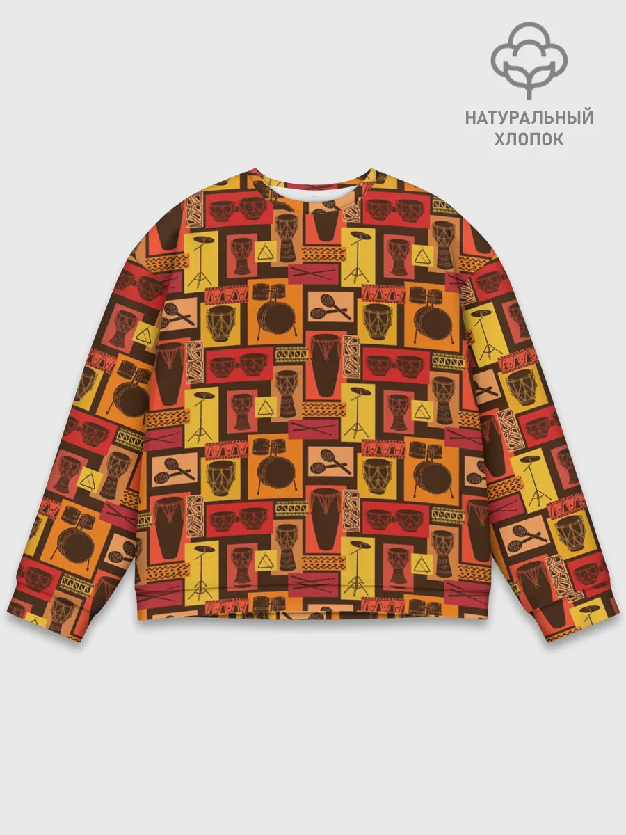 Мужской свитшот базовый / Ударные Инструменты