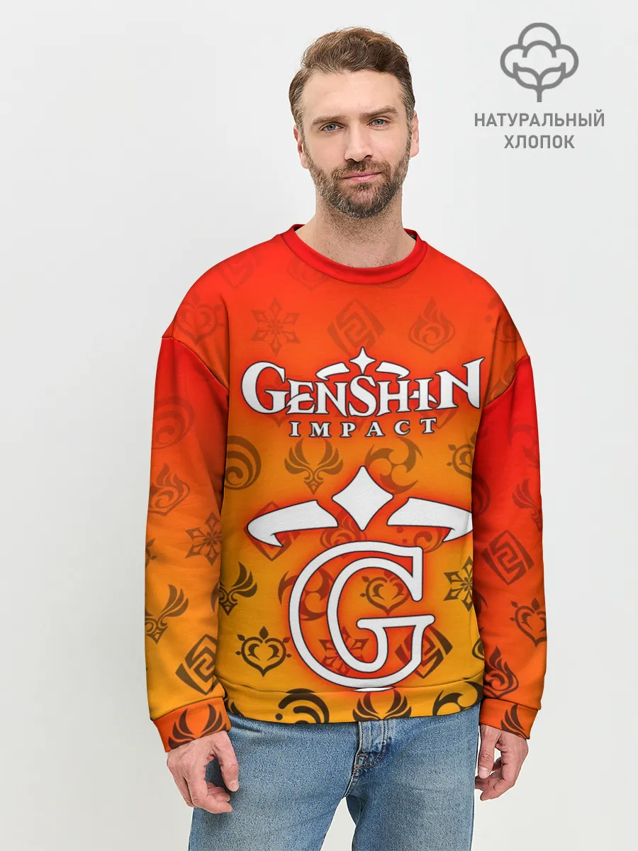 Мужской свитшот базовый / GENSHIN IMPACT