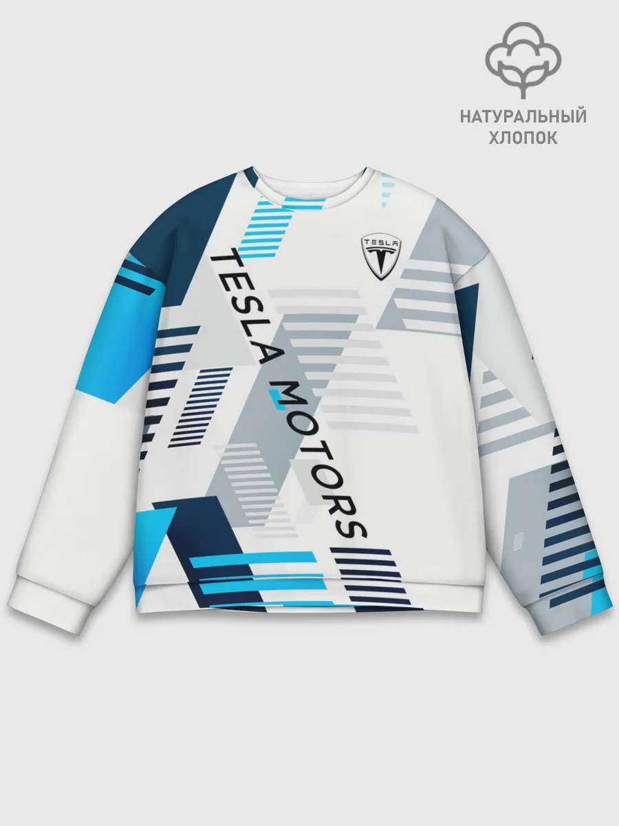 Мужской свитшот базовый / Tesla