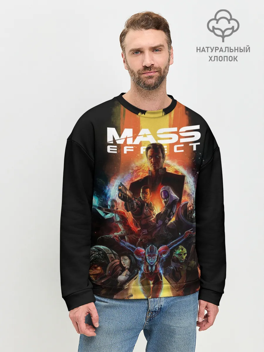 Мужской свитшот базовый / mass effect