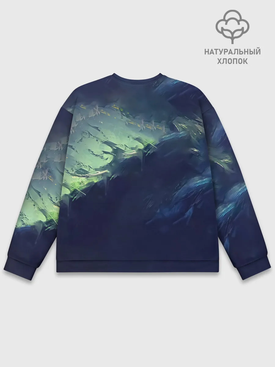 Мужской свитшот базовый / Зеленая маска Канеки Кен