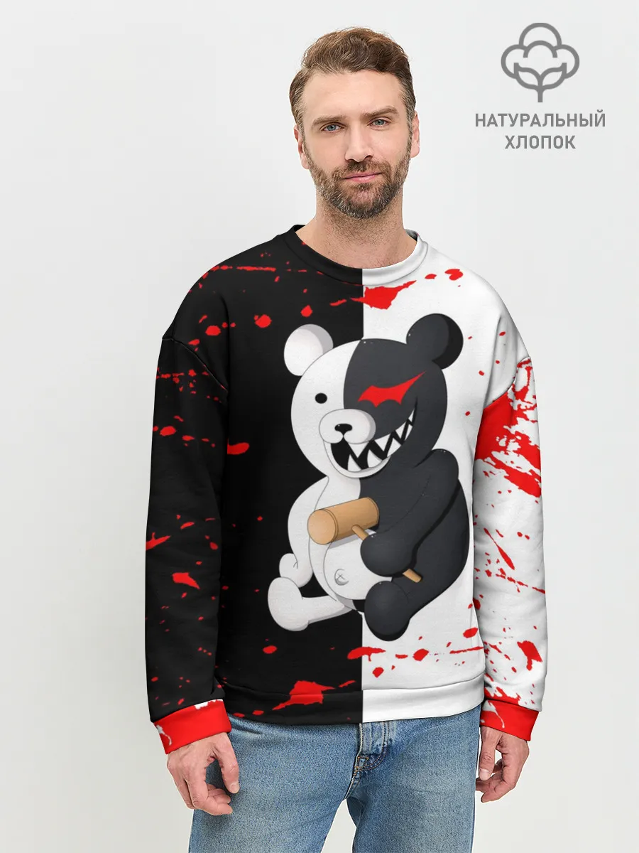 Мужской свитшот базовый / monokuma с молотком