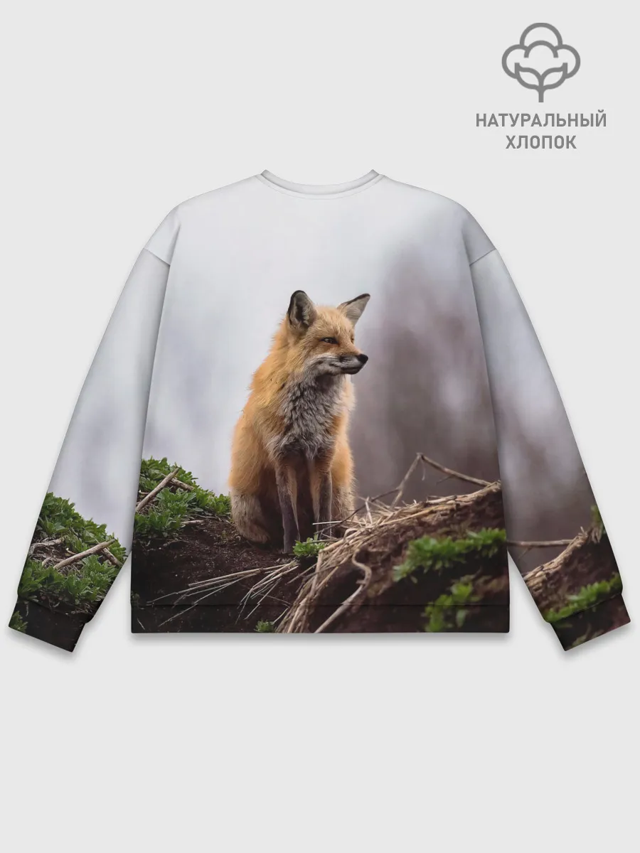 Мужской свитшот базовый / Лиса