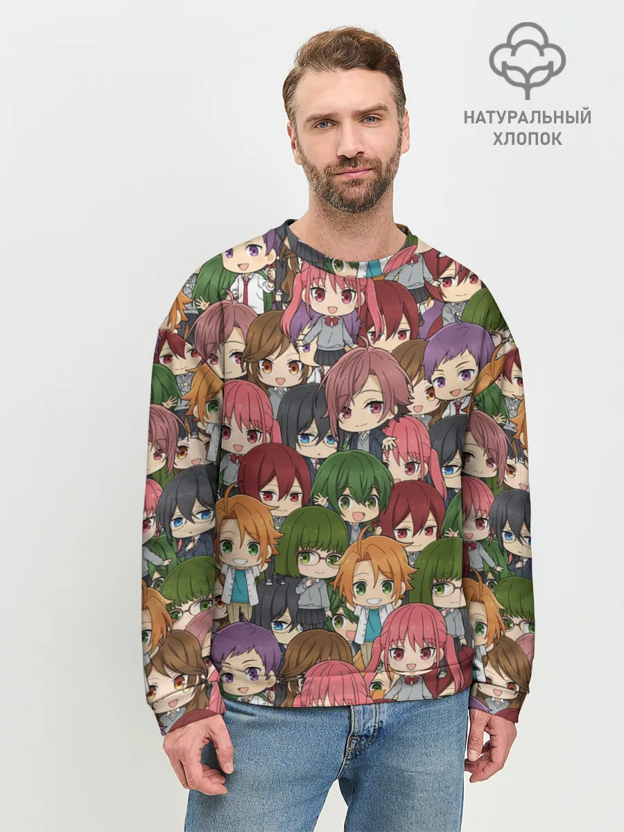 Мужской свитшот базовый / Horimiya Chibi