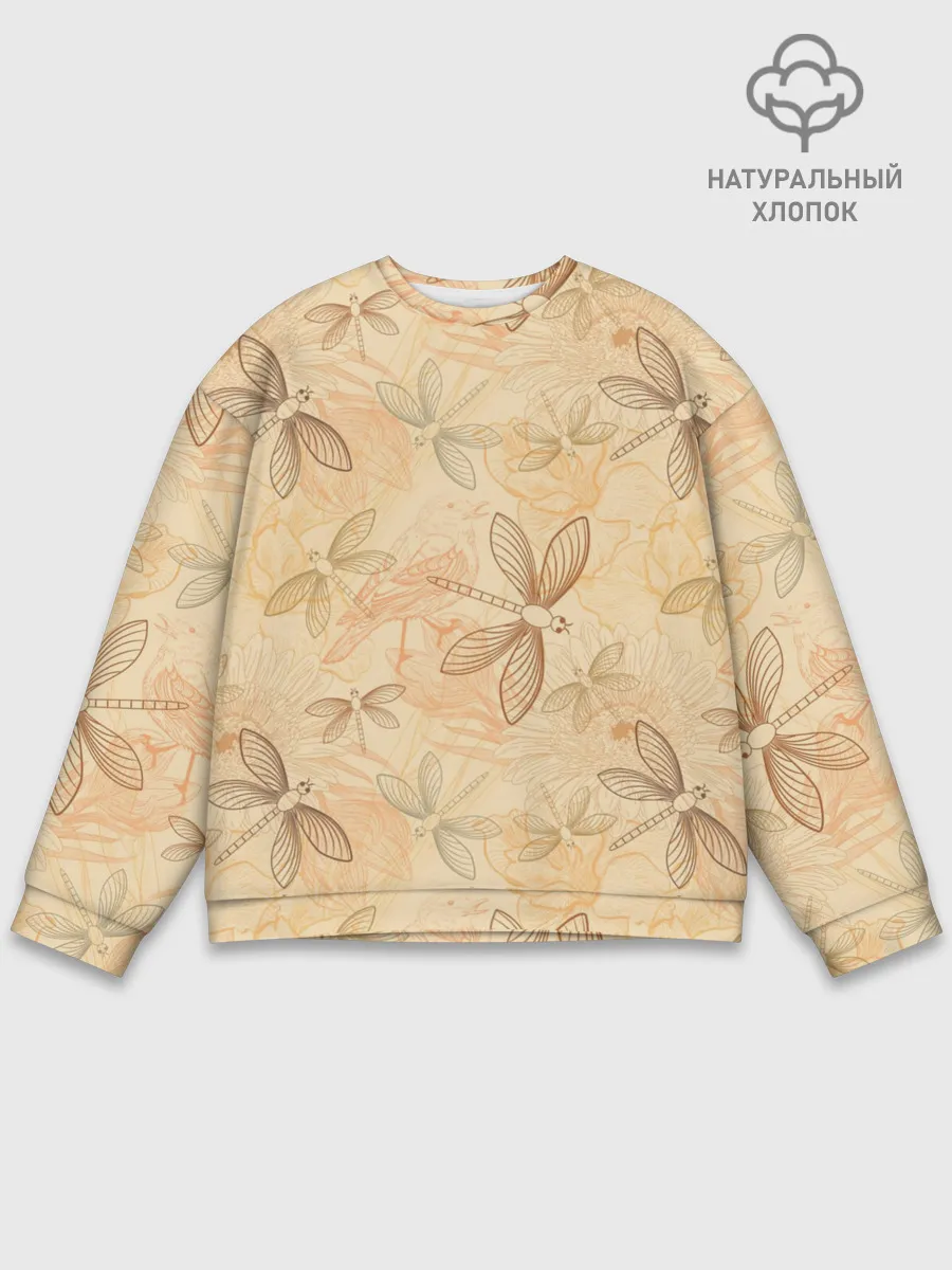 Мужской свитшот базовый / Стрекоза