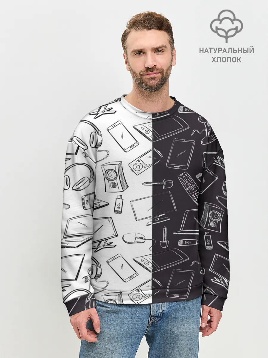 Мужской свитшот базовый / Гаджеты